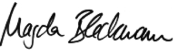 signature Magda Bleckmann